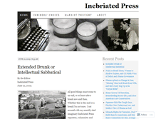 Tablet Screenshot of inebriatedpress.wordpress.com