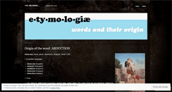 Desktop Screenshot of etymologiae.wordpress.com