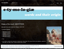 Tablet Screenshot of etymologiae.wordpress.com