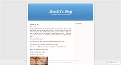 Desktop Screenshot of jbach2.wordpress.com