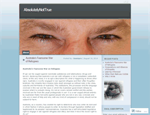 Tablet Screenshot of absolutelynottrue.wordpress.com