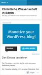 Mobile Screenshot of cwberlin.wordpress.com