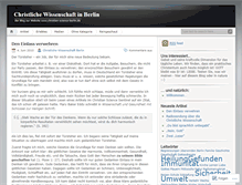 Tablet Screenshot of cwberlin.wordpress.com