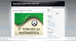 Desktop Screenshot of matematicaandino.wordpress.com