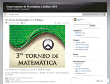 Tablet Screenshot of matematicaandino.wordpress.com