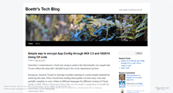Desktop Screenshot of boettr.wordpress.com