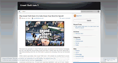 Desktop Screenshot of grandtheftautov100.wordpress.com