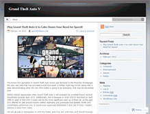 Tablet Screenshot of grandtheftautov100.wordpress.com