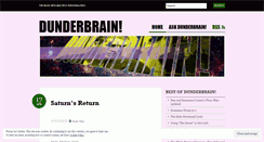 Desktop Screenshot of dunderbrain.wordpress.com