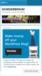 Mobile Screenshot of dunderbrain.wordpress.com