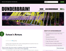 Tablet Screenshot of dunderbrain.wordpress.com