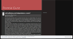 Desktop Screenshot of donniegunz.wordpress.com