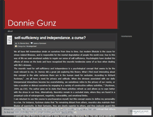 Tablet Screenshot of donniegunz.wordpress.com