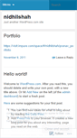 Mobile Screenshot of nidhilshah.wordpress.com