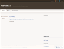 Tablet Screenshot of nidhilshah.wordpress.com