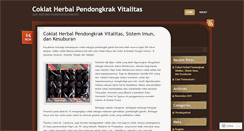Desktop Screenshot of coklatvitalitas.wordpress.com