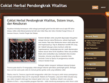 Tablet Screenshot of coklatvitalitas.wordpress.com
