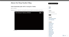 Desktop Screenshot of abovetheshopstudios.wordpress.com