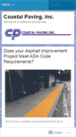 Mobile Screenshot of coastalpaving.wordpress.com