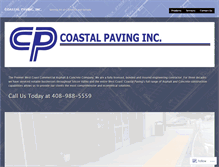 Tablet Screenshot of coastalpaving.wordpress.com