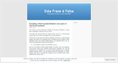 Desktop Screenshot of estafraseefalsa.wordpress.com