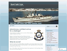 Tablet Screenshot of navalcadetcorps.wordpress.com