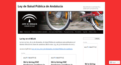 Desktop Screenshot of anteproyectoleysaludpublicadeandalucia.wordpress.com