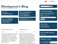 Tablet Screenshot of missiqueen.wordpress.com