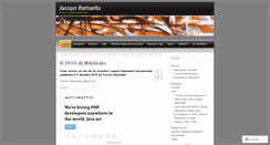 Desktop Screenshot of barbaritojacopo.wordpress.com