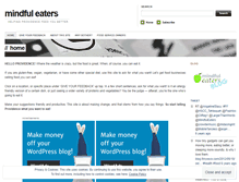 Tablet Screenshot of mindfuleaters.wordpress.com