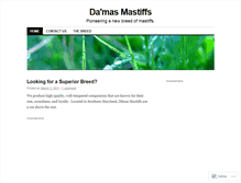 Tablet Screenshot of damasmastiff.wordpress.com