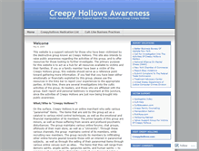 Tablet Screenshot of creepyhollowsawareness.wordpress.com