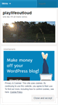 Mobile Screenshot of playlifeoutloud.wordpress.com