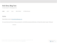 Tablet Screenshot of knitoneblogtwo.wordpress.com