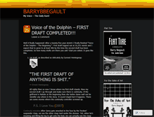 Tablet Screenshot of barrybbegault.wordpress.com