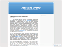 Tablet Screenshot of oramd.wordpress.com