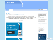 Tablet Screenshot of bisnisfx.wordpress.com