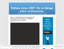 Tablet Screenshot of politeiajoven2007.wordpress.com
