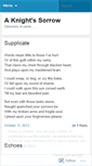 Mobile Screenshot of knightssorrow.wordpress.com