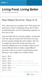 Mobile Screenshot of livingfoodlivingbetter.wordpress.com