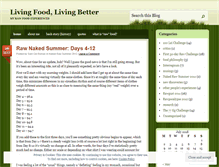 Tablet Screenshot of livingfoodlivingbetter.wordpress.com