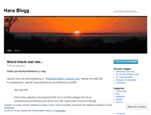 Tablet Screenshot of hansblogg.wordpress.com