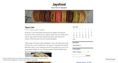 Desktop Screenshot of jaysfood.wordpress.com