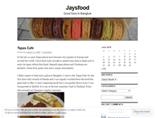 Tablet Screenshot of jaysfood.wordpress.com