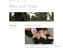 Tablet Screenshot of mikeandthalia.wordpress.com