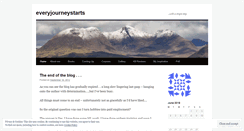 Desktop Screenshot of everyjourneystarts.wordpress.com