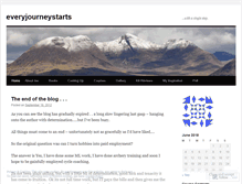 Tablet Screenshot of everyjourneystarts.wordpress.com