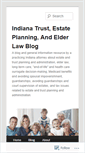 Mobile Screenshot of indianatrustestateplanningelderlawblog.wordpress.com