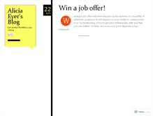 Tablet Screenshot of aliciaeyer.wordpress.com