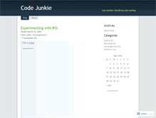 Tablet Screenshot of codejunkie.wordpress.com